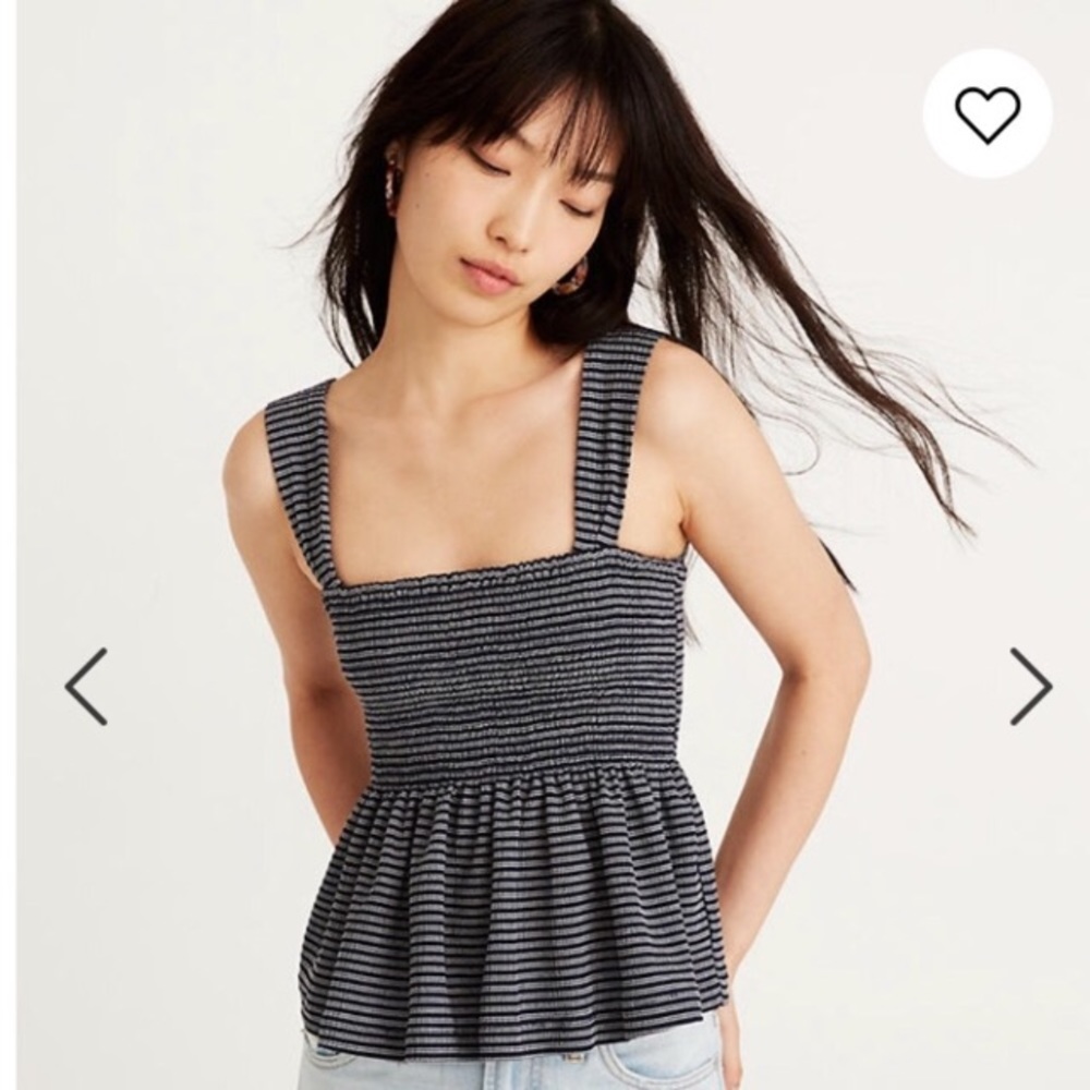 MADEWELL texture&thread peplum tank top
